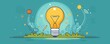 © ThamDesign - A vibrant light bulb illustration representing creativity and innovative ideas surrounded by colorful elements.