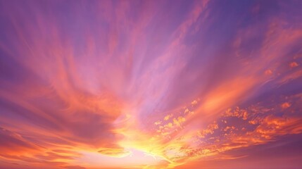 Wall Mural - Vibrant Sunset Sky