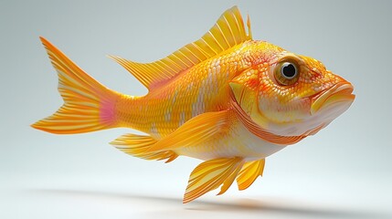 goldfish isolated on transparent background ,ornamental fish png ,generative ai