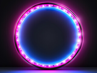 Wall Mural - Awesome neon square background
