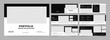 © GraphicStudio - Landscape Architecture portfolio or portfolio layout template design, Black and White Portfolio Layout