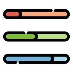 Sticker - bar chart icon 