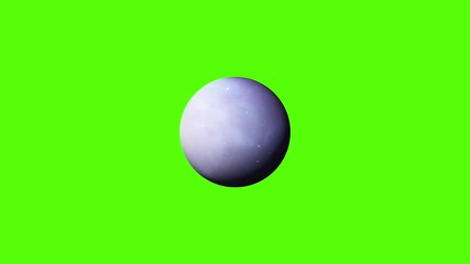 Wall Mural - green screen, animation of planet shining brightly.