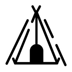 Canvas Print - camp icon design