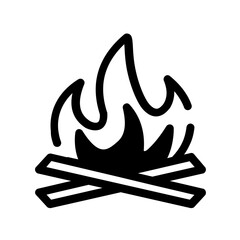 Canvas Print - campfire icon design