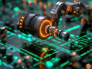 Poster - Futuristic Technology Concept.