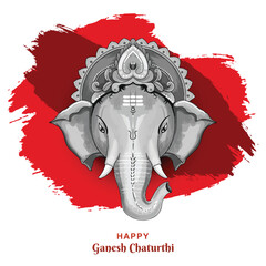 Wall Mural - Happy ganesh chaturthi greetings card festival background