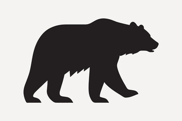 Silhouette bear wildlife vector design