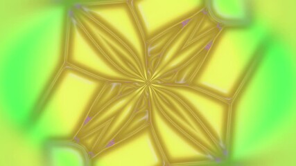 Poster - 3d rendering loop animation of complex fractal pattern 4K