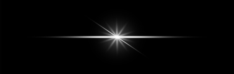 Wall Mural - white sparkle. bright light shining. lens flare