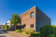 Germany, Baden-Wurttemberg, Esslingen, Exterior of wooden house in modern suburb