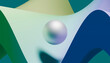 © Westend61 - 3D rendering of levitating sphere with wave pattern abstract background