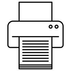 Poster - printer icon vector illustration