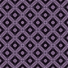 Leinwandbilder - Digital illustration of abstract geometric shapes in shades of purple. 3d rendering