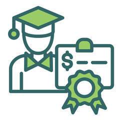 Canvas Print - Scholarship Icon