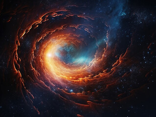 Wall Mural - Awesome Photorealistic galaxy background