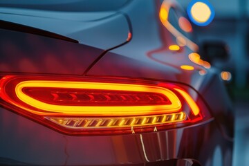 Poster - Close up of modern car taillight