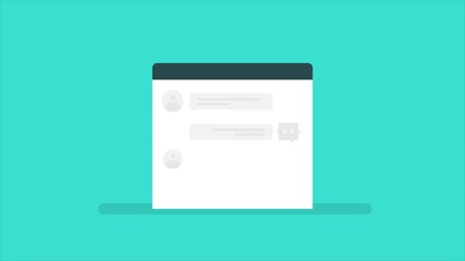 Wall Mural - website chat bot integration, chat bot conversation with customer, business using artificial intelli