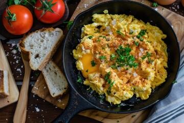 Sticker - Eggs on toast in a pan