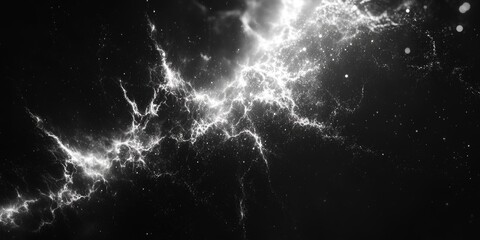 Wall Mural - star cluster black and white
