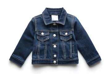 Wall Mural - blue denim jacket, isolate on a white background