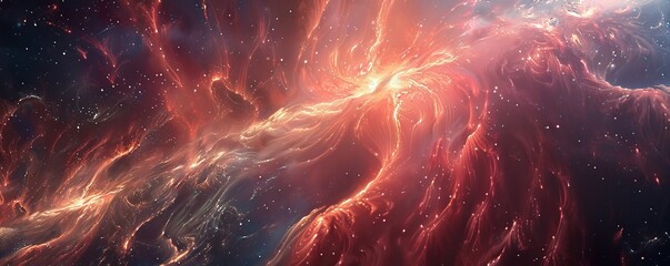 Wall Mural - space anomaly with twisting space-time, 4k hyperrealistic photo