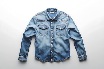 Canvas Print - Denim jacket isolated