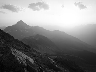 Canvas Print - Mountain Range Landscape