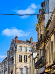 Poster - Street view of Dijon in France