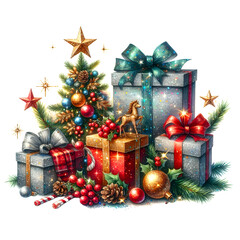 Wall Mural - Christmas gift box