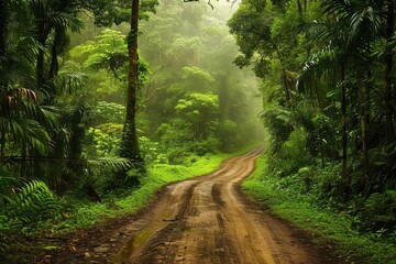 Sticker - Tropical forest with path