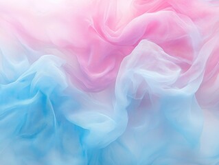 Wall Mural - Pink and blue fabric close-up