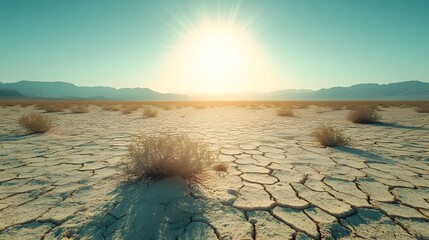 Sticker - landscape in the desert