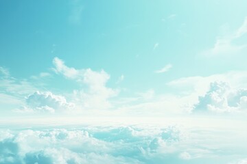 Wall Mural - Airplane view of clouds