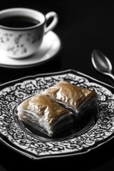 Canvas Print - Dessert with Coffee