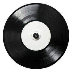 Canvas Print - PNG Gramophone record white white background.