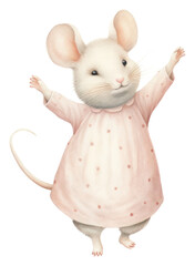 Poster - PNG Chubby mouse rat animal rodent.