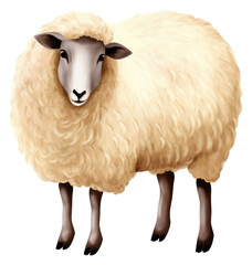 Sticker - PNG Sheep livestock animal mammal.