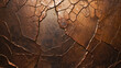 © Eightshot Images - An image of cracked, desolate earth with a metallic copper hue, evoking a sense of rugged terrain and raw nature.