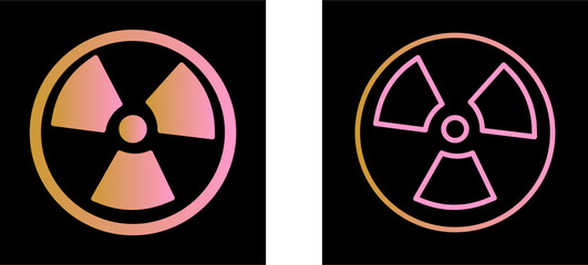 Sticker - Nuclear Vector Icon