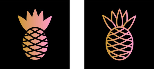 Sticker - Pineapple Vector Icon