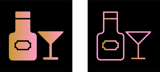 Sticker - Wine Vector Icon