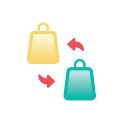 Exchange vector icon