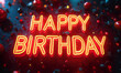 © Roman Trojanowski - Kartka urodzinowa z napisem Happy Birthday.