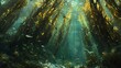 © atar - A bustling kelp forest with diverse marine creatures