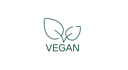 Poster - Vegan Product Certification Vector Illustration Icon