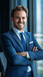 © Another vision - Confident Businessman in Blue Suit
