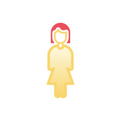 Wall Mural - Girl vector icon