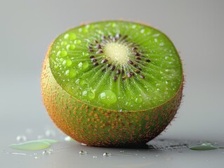 Wall Mural - Kiwi on a white background