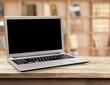 © BillionPhotos.com - Open laptop computer with blank screen